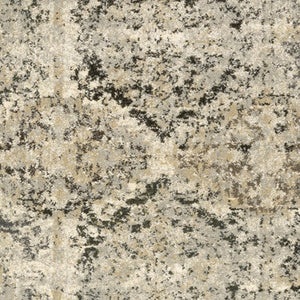 HomeRoots 2' Elegant Ivory and Gray Floral Trellis Indoor Runner Rug for Hallways and Entryways Decor 2'3" x 7'6" 388025