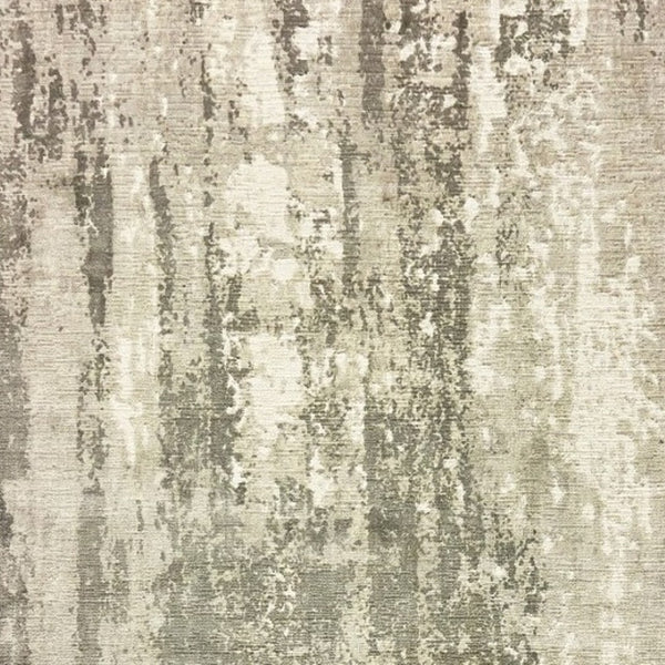 HomeRoots 3' Gray and Ivory Abstract Splash Indoor Runner Rug – Hand-Crafted Luxury for Modern Spaces 10' x 14' 388104