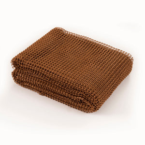 Homeroots 9' X 12' Brown Non Slip Indoor Outdoor Rug Pad  Polyester 388130