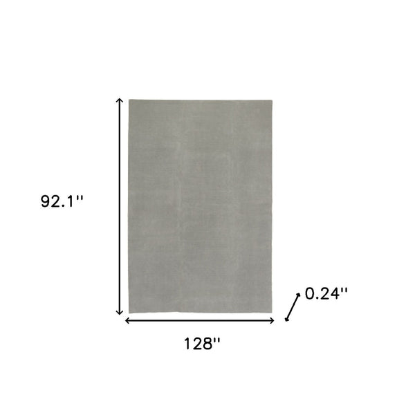 HomeRoots 8' x 10' Gray Non-Slip Rug Pad - Durable, Cushioned Support for Indoor Rugs & Floor Protection 7'8" x 10'8" 388133