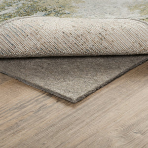 HomeRoots 8' x 10' Gray Non-Slip Rug Pad - Durable, Cushioned Support for Indoor Rugs & Floor Protection 8'8" x 11'8" 388134