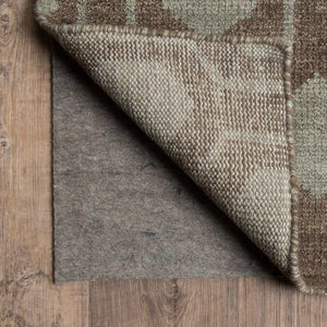 HomeRoots 8' x 10' Gray Non-Slip Rug Pad - Durable, Cushioned Support for Indoor Rugs & Floor Protection 9'10" x 13'8" 388135