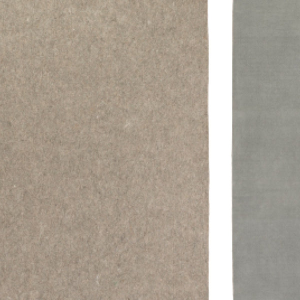 HomeRoots 8' x 10' Gray Non-Slip Rug Pad - Durable, Cushioned Support for Indoor Rugs & Floor Protection 9'10" x 13'8" 388135