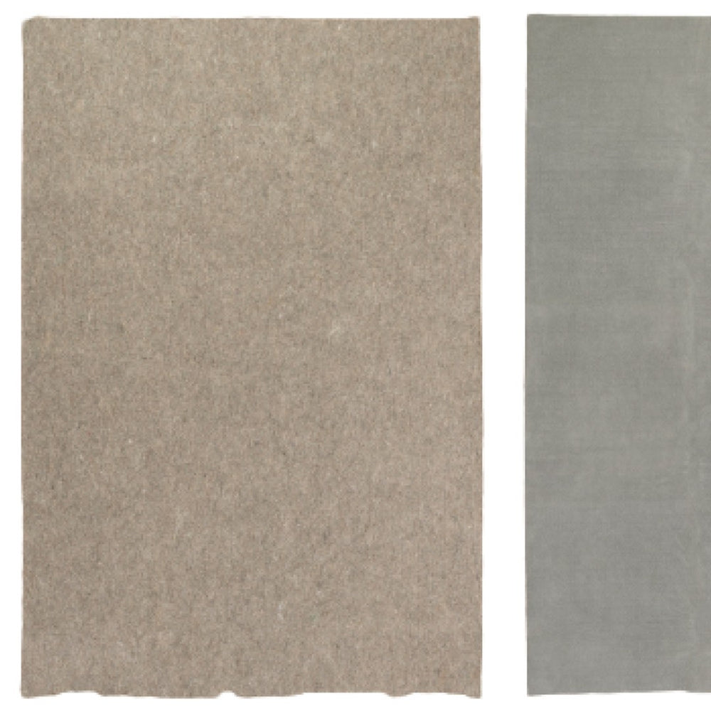 HomeRoots 8' x 10' Gray Non-Slip Rug Pad - Durable, Cushioned Support for Indoor Rugs & Floor Protection 11'8" x 14'8" 388136
