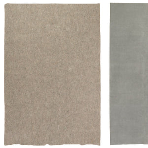 HomeRoots 8' x 10' Gray Non-Slip Rug Pad - Durable, Cushioned Support for Indoor Rugs & Floor Protection 11'8" x 14'8" 388136