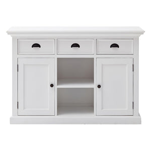 Homeroots White Modern Farmhouse Large Accent Cabinet With Baskets  Wood 388214
