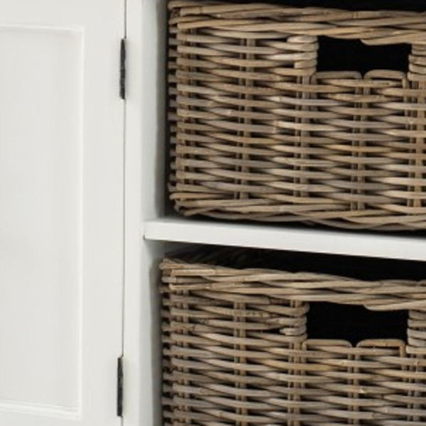 HomeRoots Modern Farmhouse Buffet Server - Spacious, Stylish Storage with Handcrafted Details & Easy Assembly 388216