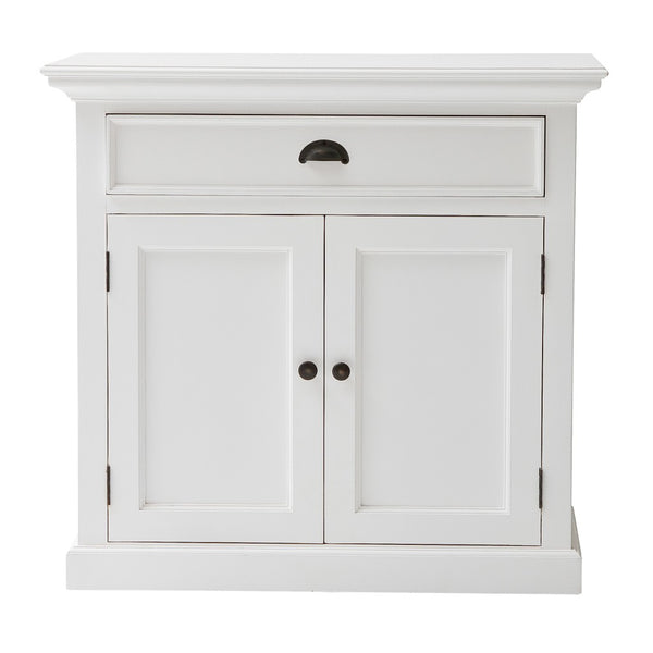 Homeroots 35" White Two Door Accent Cabinet   388217