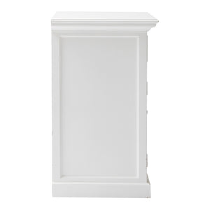 Homeroots 35" White Two Door Accent Cabinet   388217