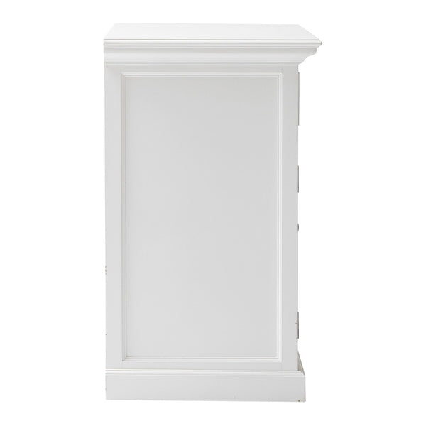 Homeroots 35" White Two Door Accent Cabinet   388217
