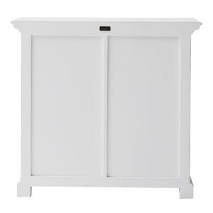 Homeroots 35" White Two Door Accent Cabinet   388217