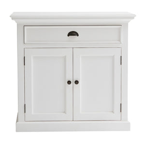 Homeroots 35" White Two Door Accent Cabinet   388217