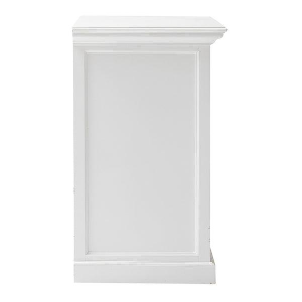 Homeroots 35" White Accent Cabinet With Two Drawers And Baskets   388218