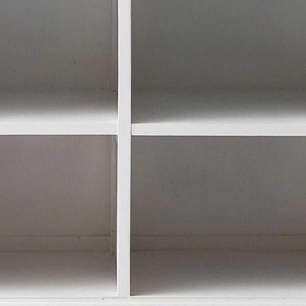 Homeroots 35" White Accent Cabinet With Two Drawers And Baskets   388218