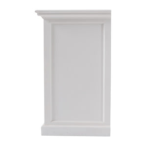 Homeroots 71" White Solid Wood Three Drawer Sideboard With Five Doors   388222