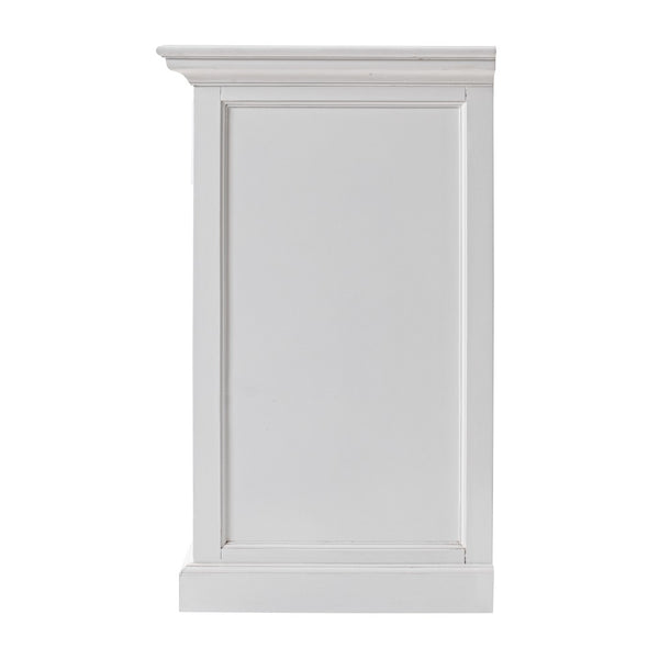 Homeroots 57" White Wood Two Drawer Buffet Table   388225