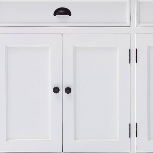 Homeroots Modern Farmhouse Black And White Buffet Server  Wood 388229