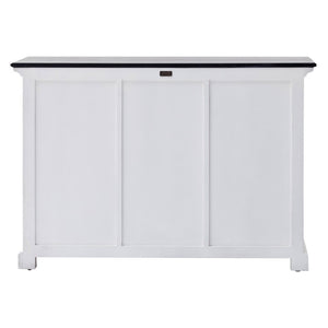 HomeRoots Modern Farmhouse Black and White Accent Cabinet - Stylish Storage for Any Room, Fully Assembled! 388230