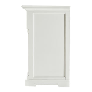 Homeroots Modern Farm White Three Door Buffet Server  Wood 388248