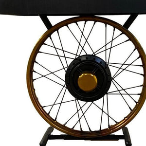 Homeroots 22" Black Solid Wood End Table   388285