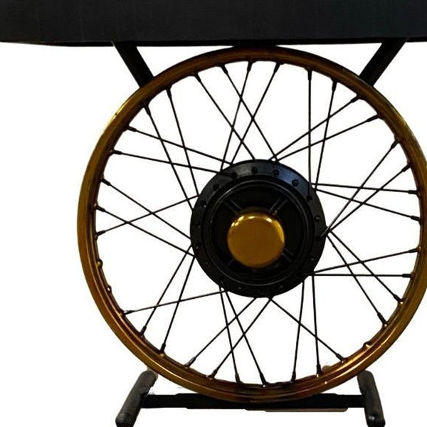 Homeroots 22" Black Solid Wood End Table   388285