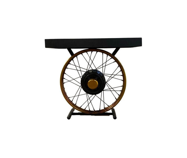 Homeroots 22" Black Solid Wood End Table   388285