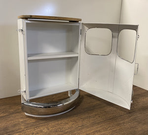 Homeroots Peace Out Blue Retro Nightstand   388446