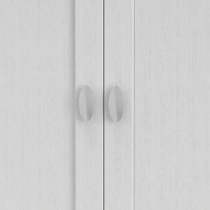 English Elm Redmond Low Storage Cabinet - Stylish White Wood Console With Adjustable Shelves For Any Room B136P159529-GIGA