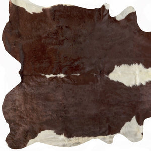 Homeroots 6' X 7' Brown And White Natural Cowhide Area Rug  Cowhide 388524