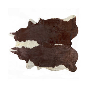 Homeroots 6' X 7' Brown And White Natural Cowhide Area Rug  Cowhide 388524