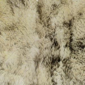 HomeRoots 3' Brown Ombre Natural Sheepskin Area Rug - Luxurious Handcrafted Comfort for Living Spaces & More 388531