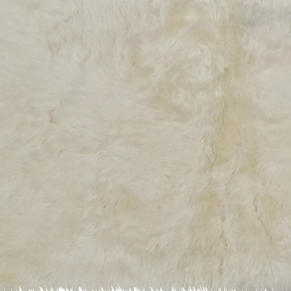 HomeRoots 3' X 5' Luxurious Handcrafted Golden Natural Sheepskin Area Rug - Cozy, Durable, and Hypoallergenic 388534