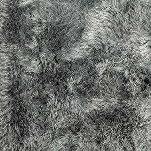 HomeRoots 3' Gray Natural Sheepskin Area Rug – Luxurious Handcrafted Accent for Cozy Living Spaces & Warmth 388537