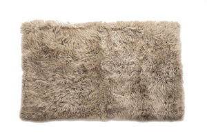 HomeRoots 3' X 5' Taupe Genuine Sheepskin Area Rug - Luxurious New Zealand Softness for Cozy Home Decor 388538