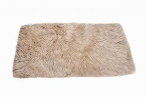 HomeRoots 3' X 5' Taupe Genuine Sheepskin Area Rug - Luxurious New Zealand Softness for Cozy Home Decor 388538