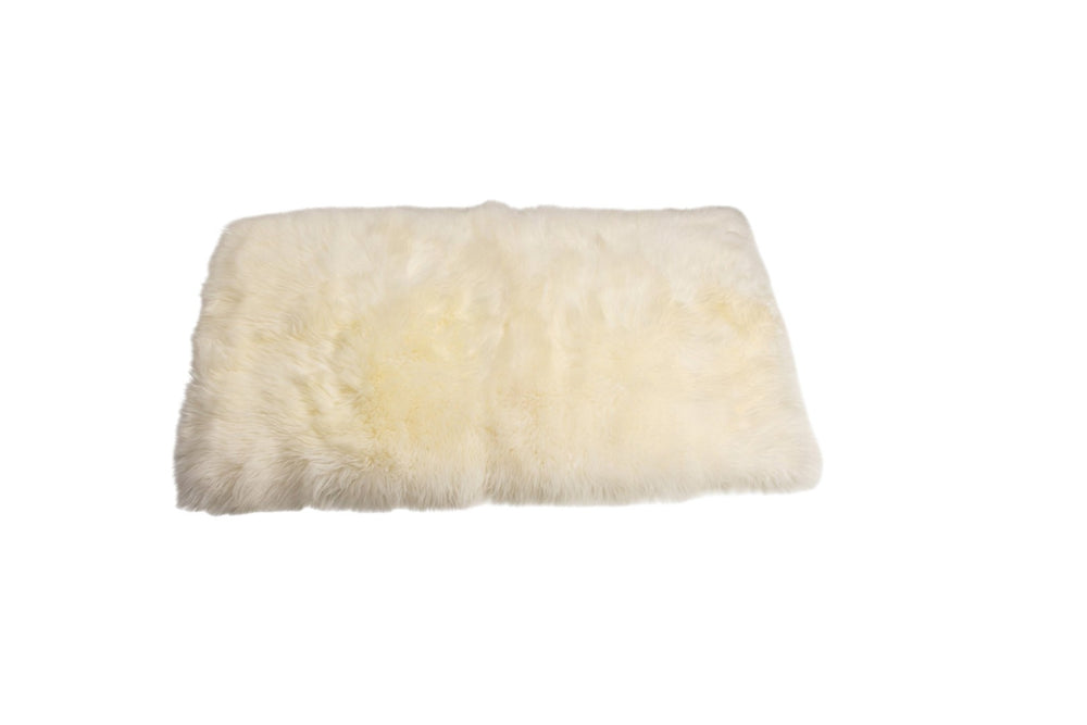 HomeRoots 2' X 5' Natural Sheepskin Area Rug – Luxurious, Soft, Hypoallergenic Decor for Cozy Living Spaces 388539