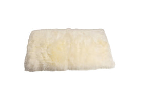 HomeRoots 2' X 5' Natural Sheepskin Area Rug – Luxurious, Soft, Hypoallergenic Decor for Cozy Living Spaces 388539