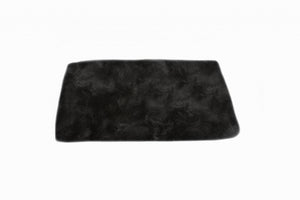 HomeRoots 2' X 5' Luxurious Black Natural Sheepskin Area Rug - Ultra-Plush Comfort for Home & Decor Style 388540