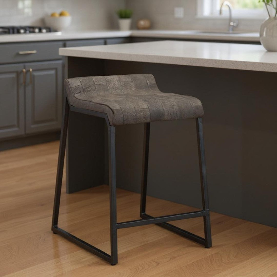 HomeRoots Low Back Bar Chair - Thumbnail 2