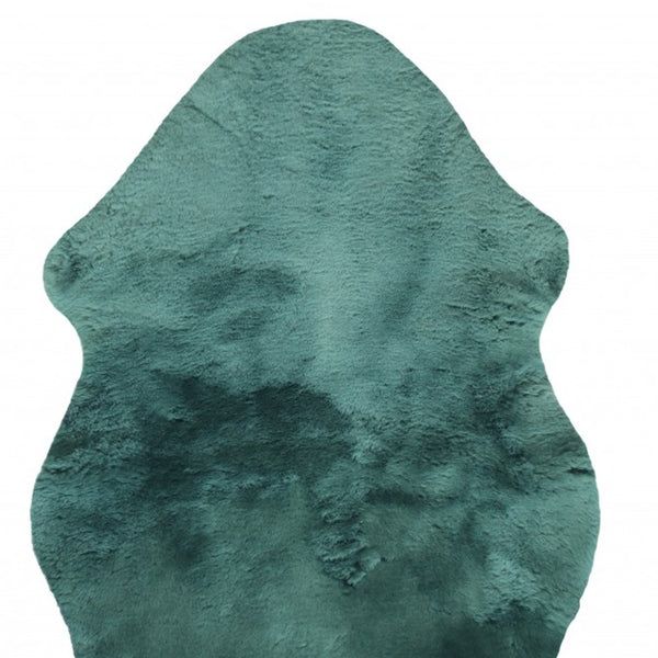 Homeroots Emerald Plush Medical Grade Sheepskin Throw Blanket  Sheepskin 388646