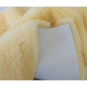 Homeroots 2" X 5" Natural Off White Medical Grade Double Sheepskin Throw Blanket  Sheepskin 388649