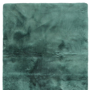 Homeroots 2" X 5" Green Natural Off White Medical Grade Double Sheepskin Throw Blanket  Sheepskin 388650