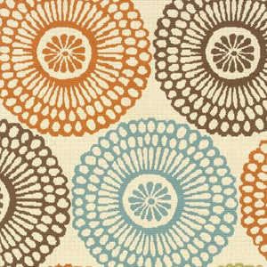 HomeRoots 5' Indoor Outdoor Beige Area Rug - Durable, Weather-Resistant Design for Patios, Kitchens & More 6'7" x 9'6" 388692
