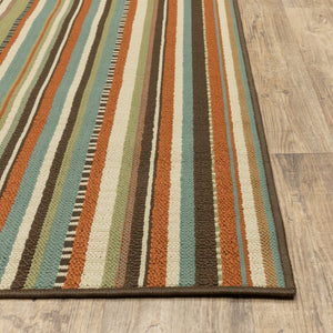 HomeRoots 5' Green Indoor Outdoor Area Rug - Vibrant, Durable, Stain-Resistant Design for Stylish Living Spaces 7'10" Round 388702