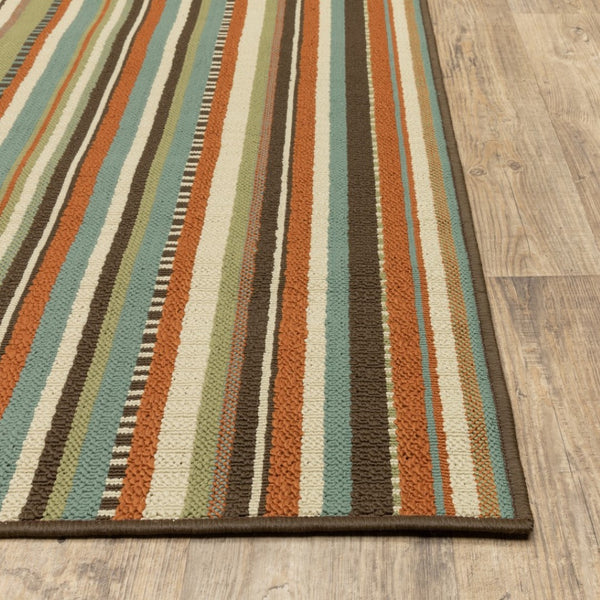 HomeRoots 5' Green Indoor Outdoor Area Rug - Vibrant, Durable, Stain-Resistant Design for Stylish Living Spaces 7'10" Round 388702