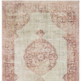 Homeroots 4' X 6' Ivory And Pink Medallion Area Rug Ivory,Pink Polypropylene 388723