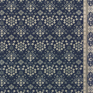 Homeroots 4' X 6' Navy And Gray Floral Ditsy Area Rug Navy,Grey Polypropylene 388741