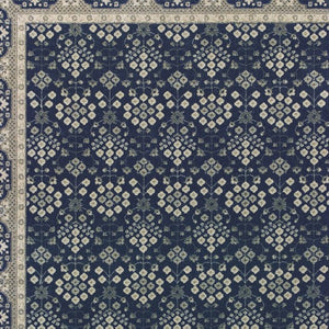 Homeroots 5' X 8' Navy And Gray Floral Ditsy Area Rug Navy,Grey Polypropylene 388742