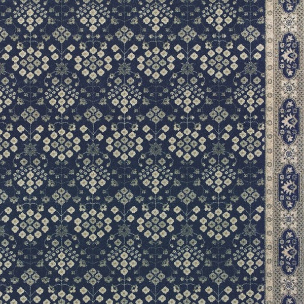 Homeroots 10' X 13' Navy And Gray Floral Ditsy Area Rug Navy,Grey Polypropylene 388746
