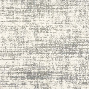HomeRoots 2' X 8' Abstract Strokes Runner Rug - Contemporary Design for Hallways, Soft, Durable & Stylish Ivory/ Grey 3'10" x 5'5" 388851